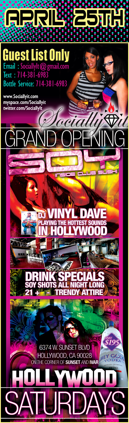 Soy at Club Sushi Hollywood